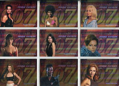 James Bond Women In Motion Complete Femme Fatales Chase Card Set F