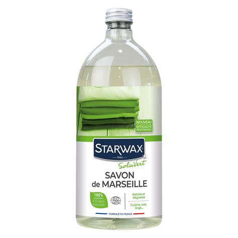 Savon De Marseille Liquide Sans Huile De Palme Ecocert Starwax