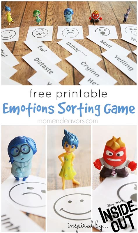 Printable Emotions Inside Out Game