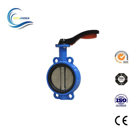 China Manufacturer Cast Iron Lugged Wafer Butterfly Valve With Soft