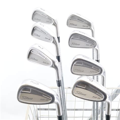 Titleist 704 Cb Forged Iron Set 3 P Steel True Temper S300 Stiff Flex