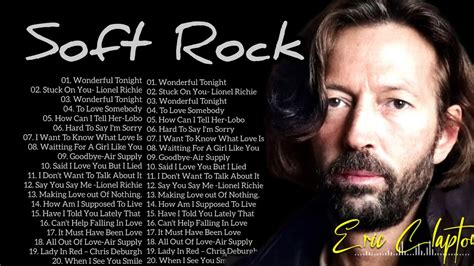 Eric Clapton Michael Bolton Phil Collins Rod Stewart Elton John Soft Rock Hits 70s 80s 90s