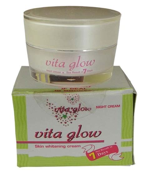 Vita Glow Skin Whitening Cream With Natural Extracts Night Cream 30 Gm