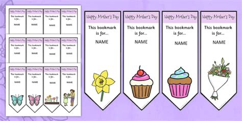 Mother S Day Bookmarks Primary Crafts Lehrer Gemacht