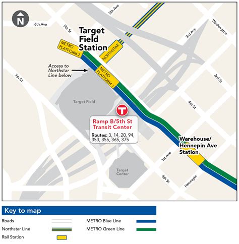 Target Field Parking Map