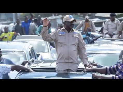 SEE HOW POLICE BLOCK RAILA ODINGA CONVOY LEAVING AN EVENT YouTube