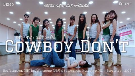 Cowboy Dont Linedance Demo Count 초중급레벨 작품 KSLDA 한국슈퍼스타라인댄스교육협회