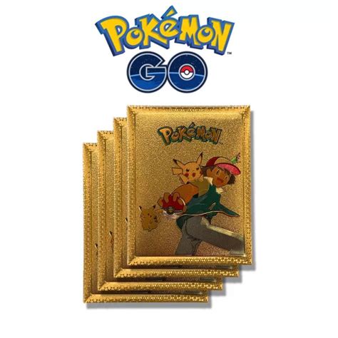 Golden Pokemon Cards - Etsy