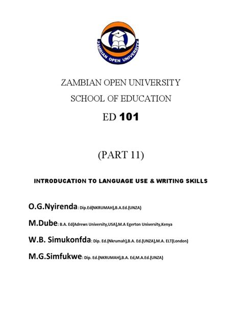 Zambian Open University | PDF