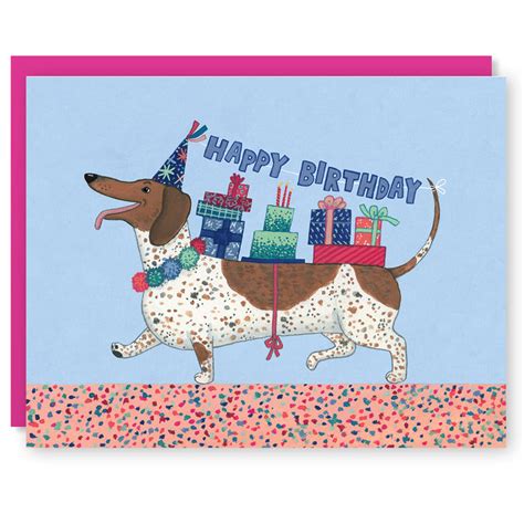 Weiner Dog Birthday Greeting Card by CACTUS CLUB PAPER • Made In USA ...