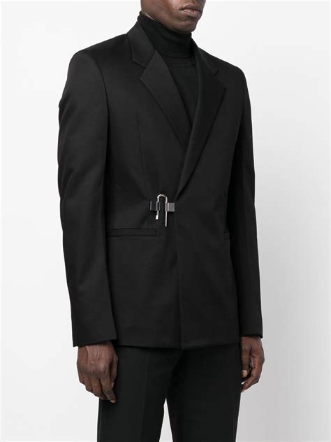 Givenchy U Lock Slim Fit Blazer In Black Modesens