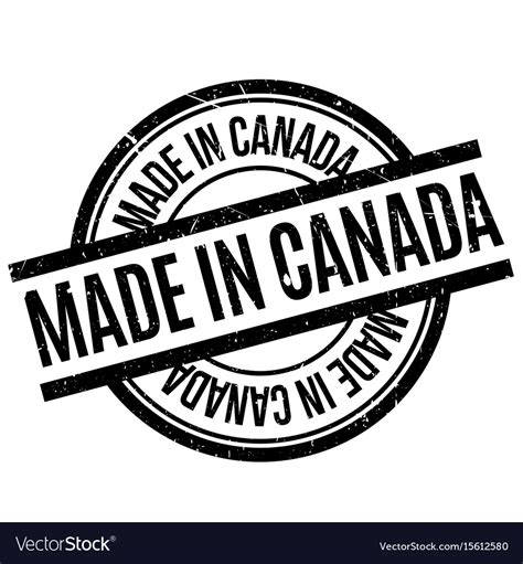 Made In Canada Rubber Stamp Royalty Free Vector Image