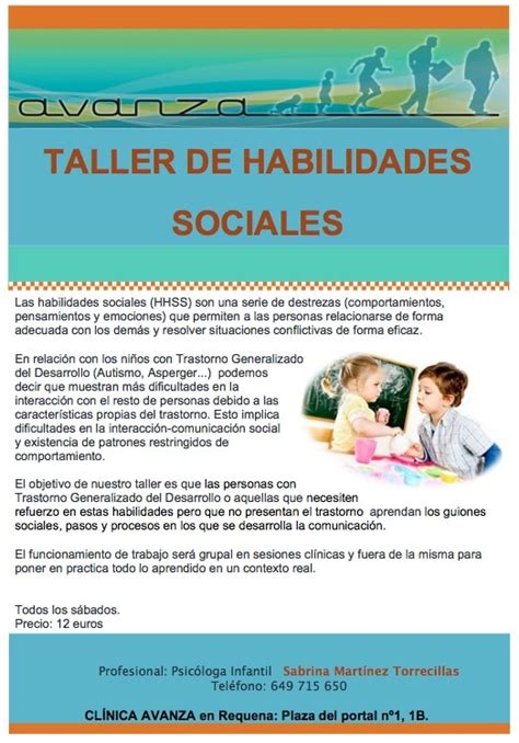 Taller Habilidades Sociales Clínicas Avanza