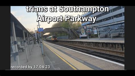 Swml Trains At Southampton Airport Parkway Youtube