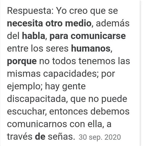 Por qué crees que los humanos necesitan otro medio distinto del habla