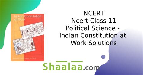 Ncert Solutions For Class Political Science Indian Constitution At