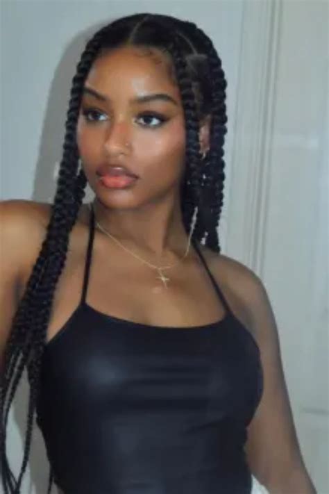 Jumbo Box Braids Try These Ideas Unruly Box Braids Hairstyles For Black Women Braids For