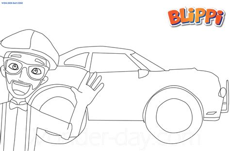 Free Printable Blippi Coloring Pages For Kids | WONDER DAY — Coloring pages for children and adults