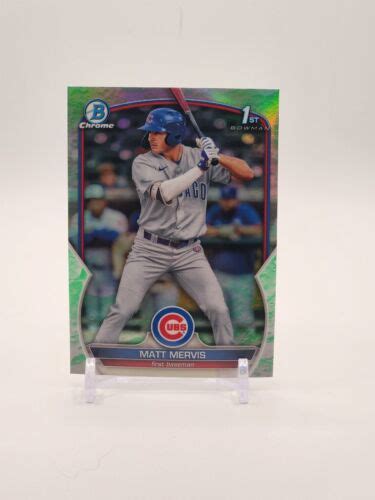 2023 Bowman Chrome Matt Mervis 1st Lunar Glow Ubuy India