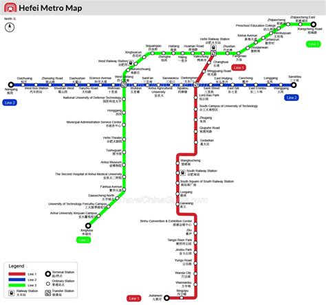 Hefei Metro Maps: Subway Lines, Stations