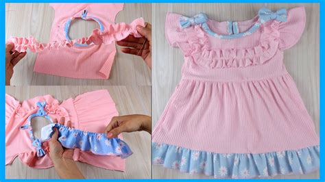 Aprende A Coser Un Vestido Infantil Con Volantes Y Faralaos Youtube