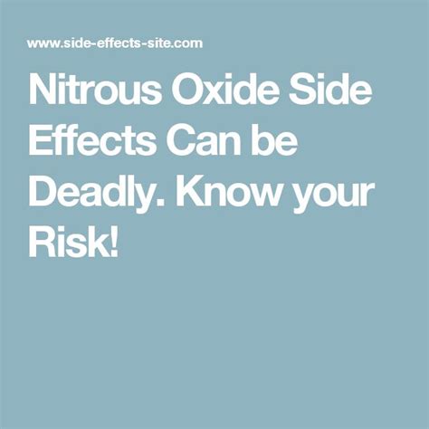 Nitrous Oxide Side Effects Can Be Deadly Know Your Risk Nitrous