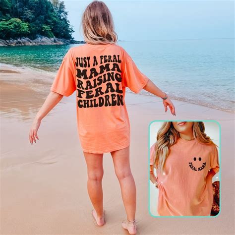 Feral Mama T Shirt Etsy