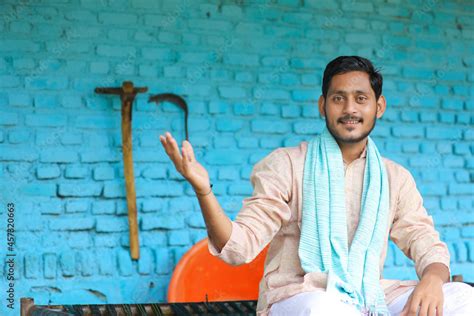 Indian farmer in traditional wear. Stock Photo | Adobe Stock