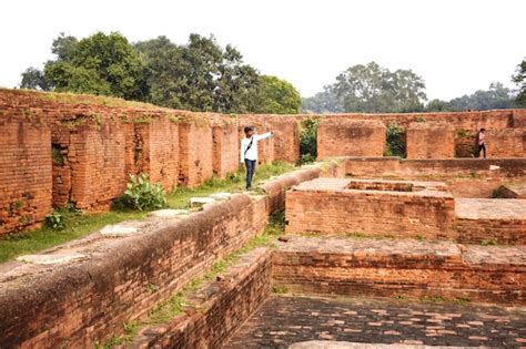 Premium Photo Ruins Of Nalanda University At Bihar Nalanda In India