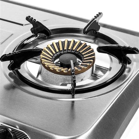 VeenShop Stove Stainless Steel Propane LPG Gas Stove Double 2