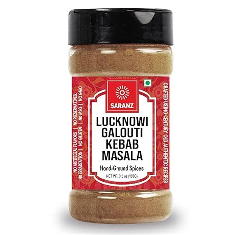 Saranz Lucknowi Galouti Kebab Masala Perfect For Cooking Instant Kabab