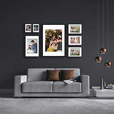 Lot De 3 Cadres Photo Galeria A3 Noir Vitre En Plexi Cuisine Et