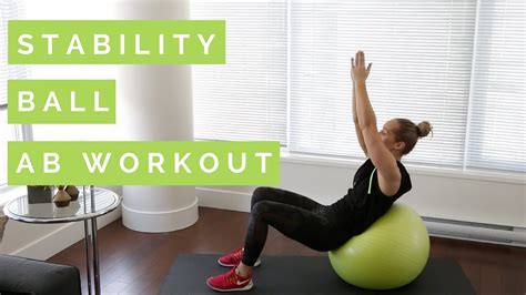 Stability Ball Ab Workout Full Length Youtube