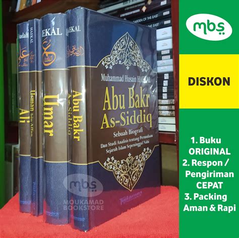 PAKET BUKU BIOGRAFI KHULAFAUR RASYIDIN 4 KHALIFAH NABI ABU BAKAR