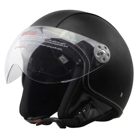 Casque Moto de Marque luxe unisexe Casque Harley vintage rétro moto