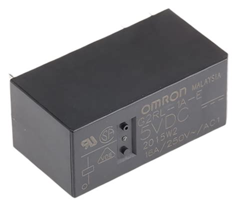 G2rl 1a E Dc5 Omron Omron Pcb Mount Power Relay 5v Dc Coil 16a