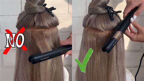 How To Curl Hair With Flat Iron Curls Tutorial Curlystyly