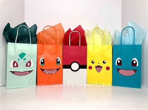 Pokemon Party Bags Festa Pokemon Go Pokemon Themed Party Pokemon