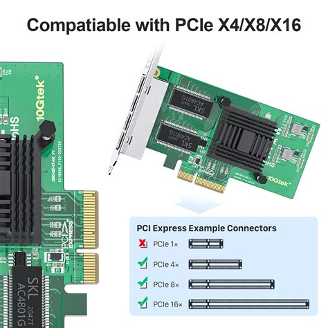 For Intel I350T4 1G Network Adapter Quad Port Ethernet Server Adapter