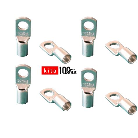 Pcs Sc Bolt Hole Tinned Copper Cable Lugs Terminals