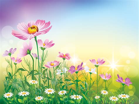 Flower garden background - SF Wallpaper