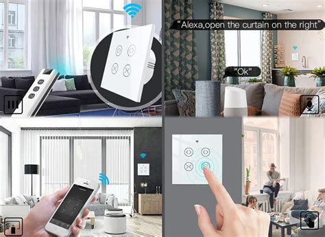 Interrupteur Tuya Smartlife Wifi Rf Gangs Double Interrupteur De