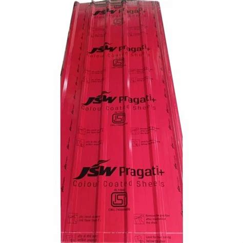 JSW Pragati Plus Color Coated Sheet Thickness Of Sheet 0 45 Mm At Rs