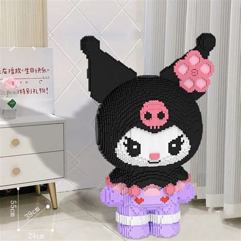 Kuromi Lego Khối Xây Dựng 55cm Quá Khổ Kuromi Melody Khối Xây Dựng Tương Thích Lego Khối Xây