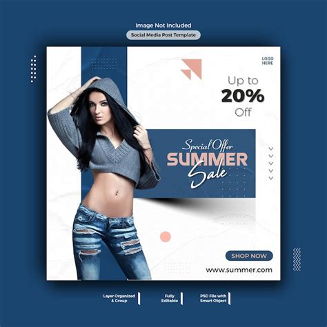 Premium PSD Summer Fashion Sale Instagram Post Template