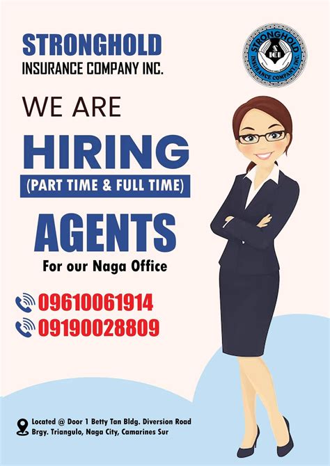 WE ARE HIRING ‼️ #SalesAgent #insuranceagent #PartTimeFullTime #StrongholdInsurance