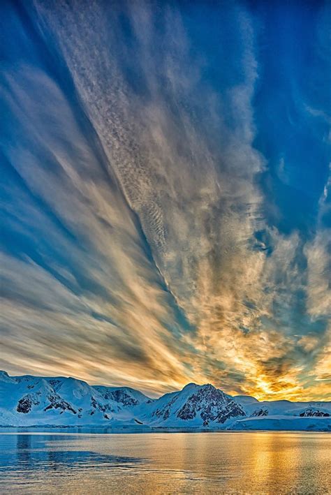 Antarctic Sunset I By David Burstein On 500px Antartica Beautiful