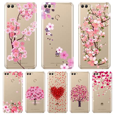 Funda De Tel Fono Rosa Con Coraz N De Flores Para Huawei Y Y Y Ii Y