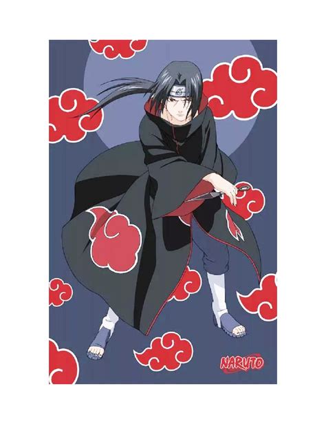 Patura Polar Fleece Naruto Sasuke Uchiha 170 X 130 Cm