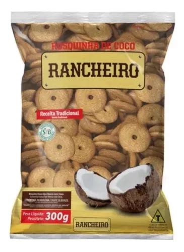 Kit Pct Rosquinha C Co Rancheiro Zero Lactose Vegana G